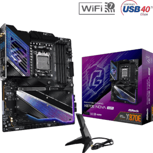 Материнська плата ASRock X870E NOVA WIFI (sAM5, AMD X870E, PCI-Ex16)