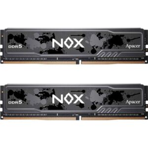Модуль пам'яті DDR5 32GB (2x16GB) 5600 Apacer NOX BLACK C40