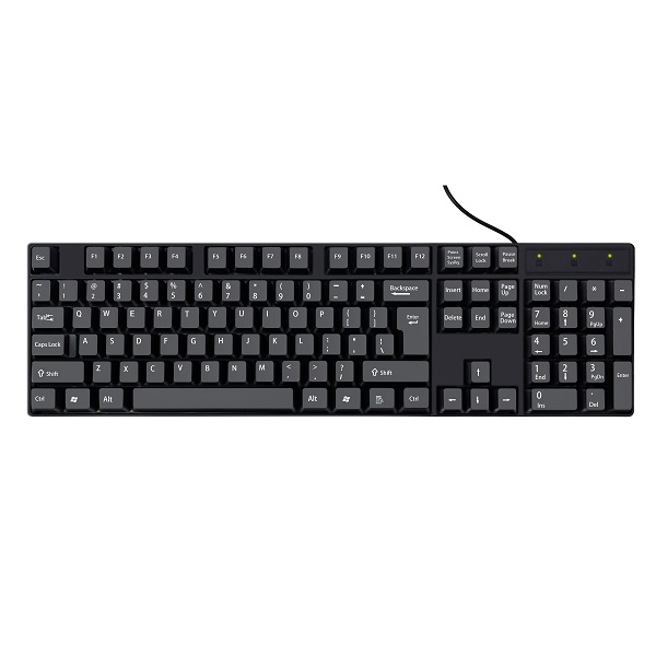 Клавіатура BIOJEE K1800 EN USB (повнорозмірна, з цифроблоком)