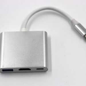 USB Type-C адаптер 3 в 1 для ноутбука (HDMI, USB, зарядка)