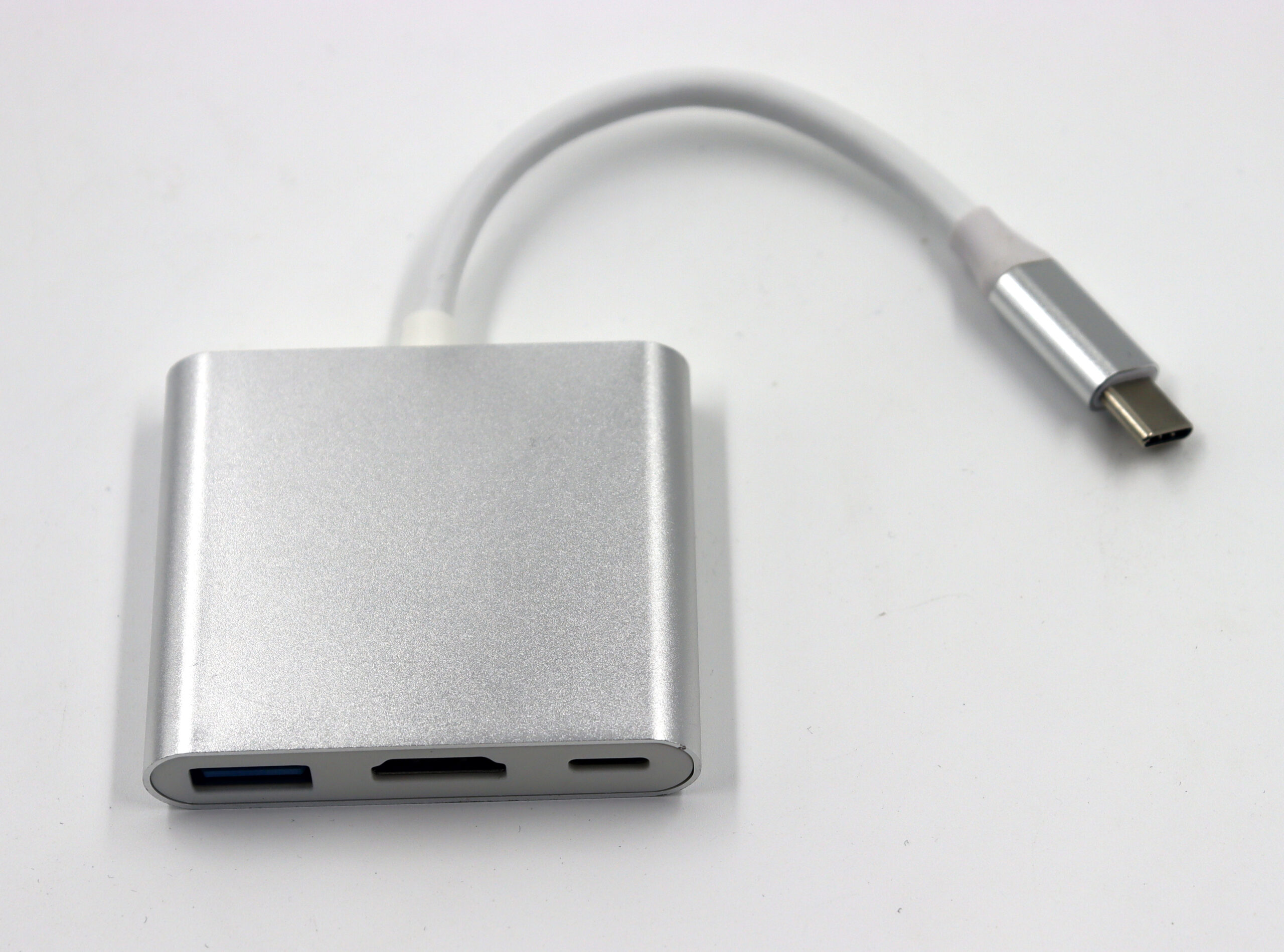 USB Type-C адаптер 3 в 1 для ноутбука (HDMI, USB, зарядка)