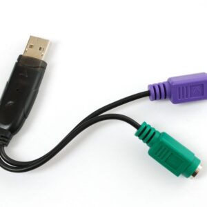 Адаптер Dynamode USB A Male - 2*PS/2 чорний