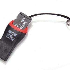 Кардрідер STLab міні зовнішній USB2.0 для MicroSD/TF-карт пластик чорний з червоним