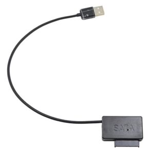 Адаптер Maiwo для підключ. CD/DVD SlimLine SATA 13 pin / NSTOR-9/12 до портів USB 2.0 пластик, чорн