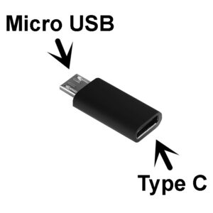 Адаптер Lapara Micro USB Male на USB 3.1 Type-C Female, чорний
