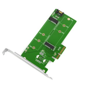 Контроллер Maiwo Multi-Size PCIex4 & SATA to M.2 (M-Key or B-key) SSD with full profile bracket