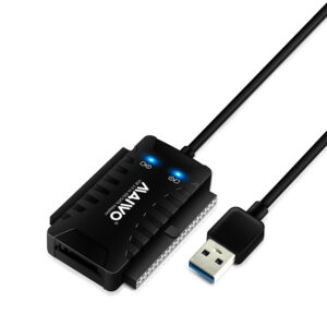 Адаптер Maiwo для під. 2.5''/3.5'' IDE/SATA HDD/SSD, 5.25'' CD-ROM до портів USB 3.0, БЖ 12В/2А, чор