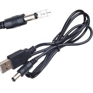 Кабель живлення Dynamode USB 2.0 AM - DC 5.5 х 2.1 мм, USB 5V-->DC 5V, 1 м, чорний