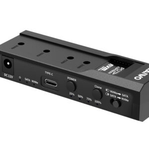 Адаптер Maiwo для подкл/клонування 3,5"/2,5" SATA HDD/SSD і NVMe M.2 SSD до USB 3.0 TypeС, БЖ 12В/3А