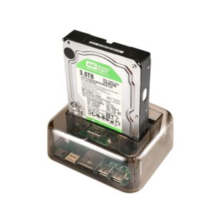 Док-станція Dynamode для 2*HDD 2,5"/3,5" SATA /IDE/SSD - USB3.0, 2 порти USB 2.0, кардрідер SD/TF/M2