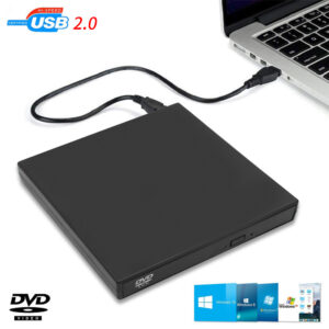 Зовнішній портативний оптичний привід Maiwo DVD-ROM/CD-ROM, USB 2.0, пластик