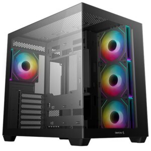 Корпус Deepcool CG530 4F без БЖ ITX/Micro-ATX/ATX,чорний.,2x3.5,2+1*2.5"; 440х285х399мм,