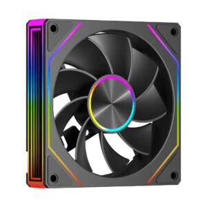 Вентилятор реверсний PCCOOLER FG120R ARGB BK чорний для корпусу 120x120x25мм, HB, 5V ARGB 3-pin