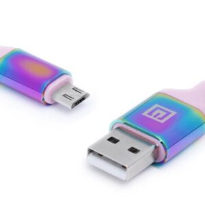 Кабель REAL-EL Premium USB - micro USB (M/M), 1 м, Rainbow (EL123500052)
