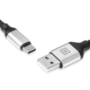 Кабель REAL-EL Premium Leather USB - USB Type-C (M/M), 1 м, Black (EL123500049)