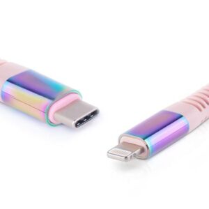 Кабель REAL-EL USB Type-C - Lightning (M/M), 1 м, Rainbow (EL123500054)