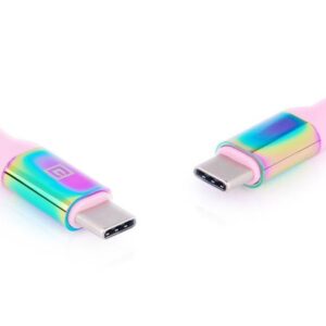 Кабель REAL-EL Premium USB Type-C - USB Type-C (M/M), 1 м, Rainbow (EL123500053)