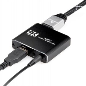 Адаптер Cablexpert HDMI - HDMI+USB+3.5 мм (F/F), Black (UHG-4K2-01)