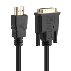 Кабель Prologix Premium HDMI - DVI V 1.3 (M/M), Single Link, 18+1, 0.5 м, Black (PR-HDMI-DVI-P-01-30-05m)