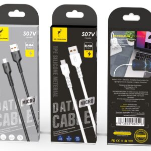 Кабель SkyDolphin S07V TPE High Elastic Line USB - micro USB (M/M), 1 м, Black (SDUSB-000598)