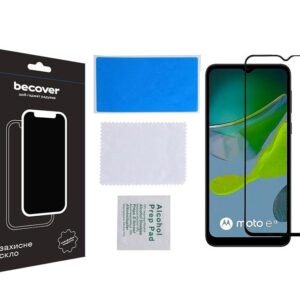 Захисне скло BeCover для Motorola Moto E13 Black (708843)