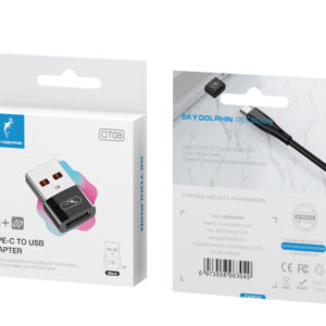 Перехідник SkyDolphin OT08 Mini USB Type-C - USB (F/M) Black (SDADPT-00031)