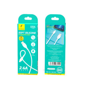 Кабель SkyDolphin S22L Soft Silicone USB - Lightning (M/M), 1 м, White (USB-000599)