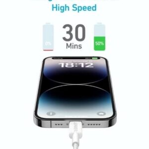 Кабель Anker 322 USB-C - Lightning, 1.8 м, White (A81B6H21)