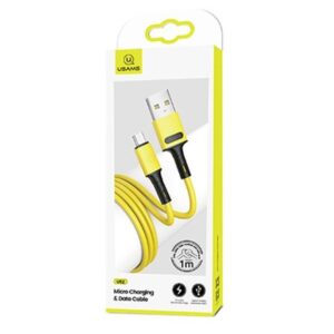Кабель Usams US-SJ435 USB - Micro USB (M/M), 1 м, Yellow (SJ435USB03)