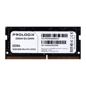 Модуль пам`ятi SO-DIMM DDR4 16GB/2666 Prologix (PRO16GB2666D4S)