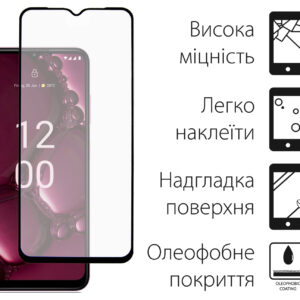 Захисне скло Dengos для Nokia G42 5G Black Full Glue (TGFG-355)