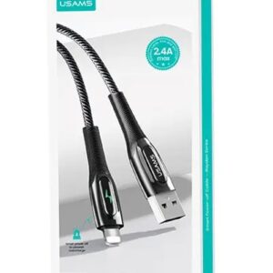 Кабель Usams US-SJ469 USB - Lightning (M/M), 1.2 м, Black (SJ469USB01)