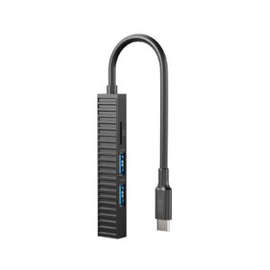 USB-хаб XO USB Type-C 3-в-1 (HUB014B.black)