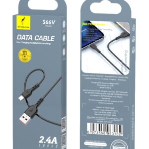 Кабель SkyDolphin S66V USB - micro USB (M/M), 1 м, Black (SDUSB-000652)