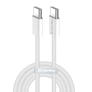 Кабель ColorWay USB Type-C - USB Type-C (M/M), 3.0 А, 2 м, Gray (CW-CBPDCC068-GR)