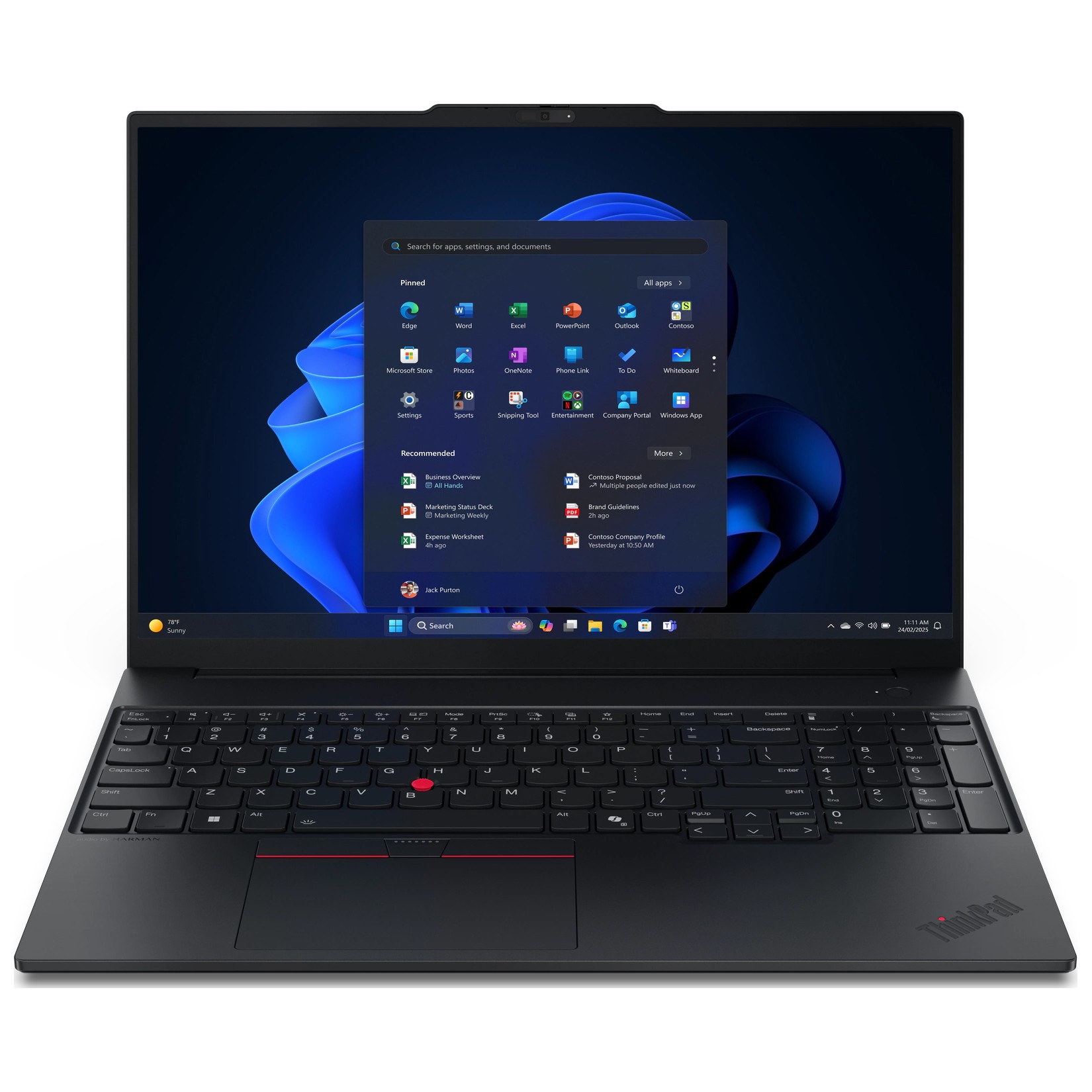 Ноутбук Lenovo ThinkPad E16 Gen 3 (21SUS01P00) Black