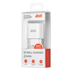 Мережевий зарядний пристрій 2E (1USB 3A) 25W White (2E-WC1USBC25W-W)