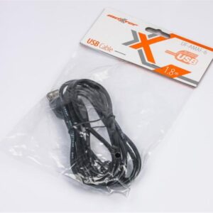 Кабель Maxxter USB - USB V 2.0 (M/F), 1.8 м, чорний (U-AMAF-6)