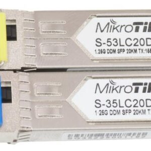 Модуль SFP MikroTik S-3553LC20D пара (1.25G Single Mode, LC, до 20км, підтримує DDM)