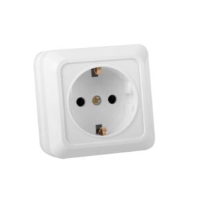 Розетка ELM Simply OD-10E з заземленням Біла (41-0006)
