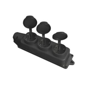 Розетковий модуль ELM SMR-30EC на 3 розетки із захистом IP44 та захисними кришками (41-0040)