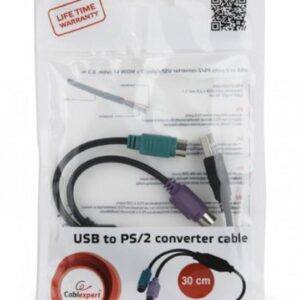 Контролер Cablexpert (UAPS12-BK), USB 1.1/2 x PS/2, 0.3 м, чорний