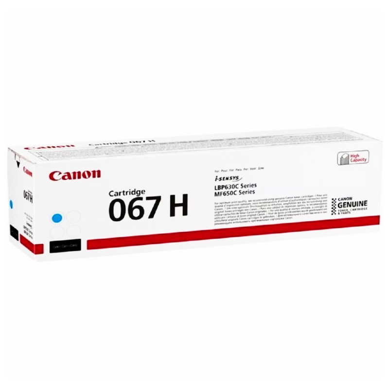 Картридж Canon 067H MF651ColorWay/MF655Cdw/MF657Cdw/LBP631ColorWay/LBP633Cdw Cyan (5105C002)