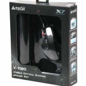 Миша A4Tech X-710BK Black USB + килимок A4Tech X7-200MP