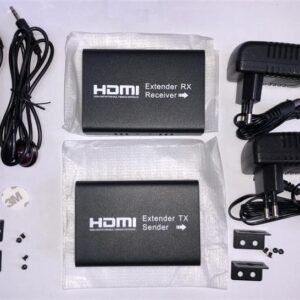 Подовжувач Atcom HDMI - RJ-45 (F/F), до 120 м, Black (14157)