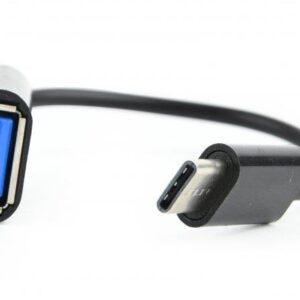 Кабель Cablexpert USB - USB Type-C V 2.0 (F/M), 0.2 м, чорний (AB-OTG-CMAF2-01)