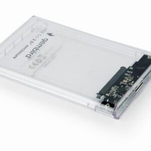 Зовнішня кишеня Gembird для підключення SATA HDD 2.5", USB 3.0, пластик, Transparent (EE2-U3S9-6)