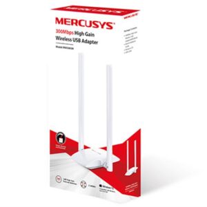 Бездротовий адаптер Mercusys MW300UH (N300, micro USB, 2 антени)