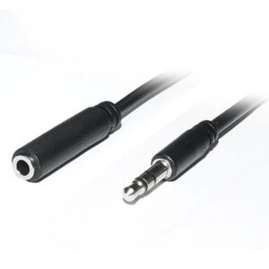 Аудіо-кабель REAL-EL Audio Pro 3.5 мм - 3.5 мм (M/F), 1 м, чорний (EL123500041)