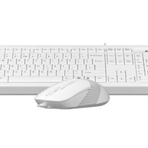 Комплект (клавіатура, миша) A4Tech F1010 White